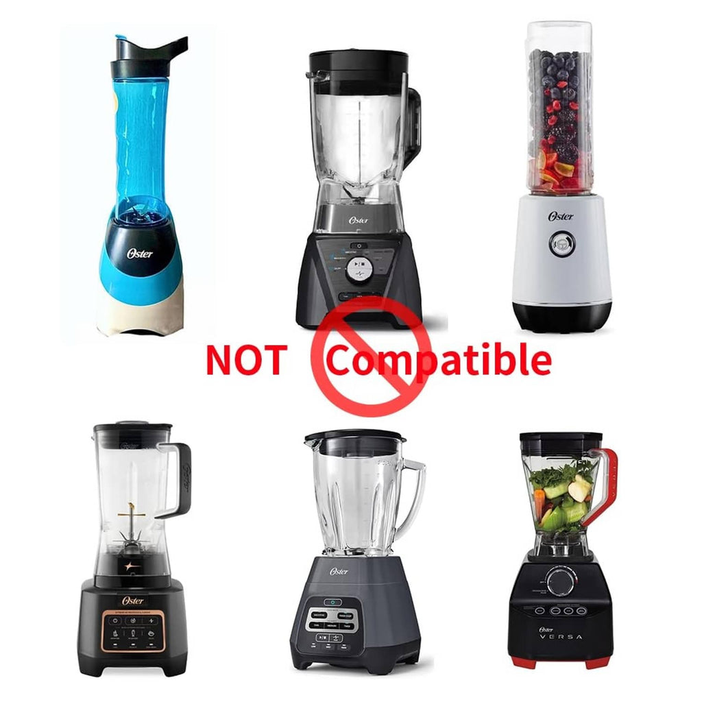 Compatibility graphic: replacement jar marked not compatible with shown blenders