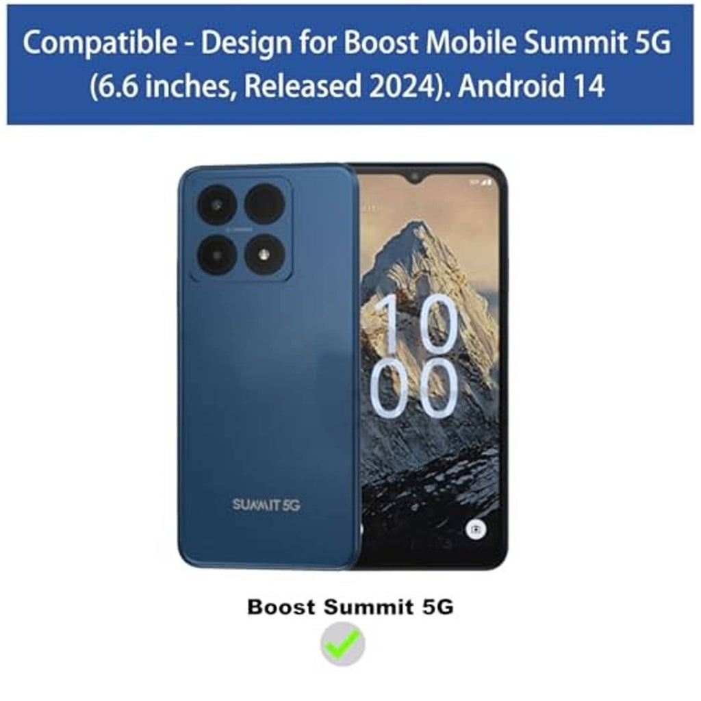 Compatible phone screen protector design for Summit 5G, front and back device view