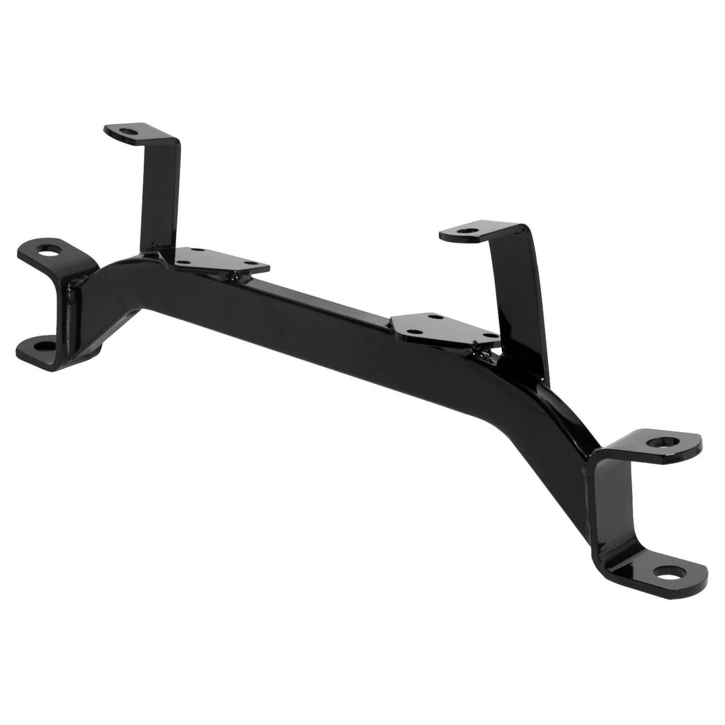 Black long axle lift bar with multiple end mounting tabs and bolt holes