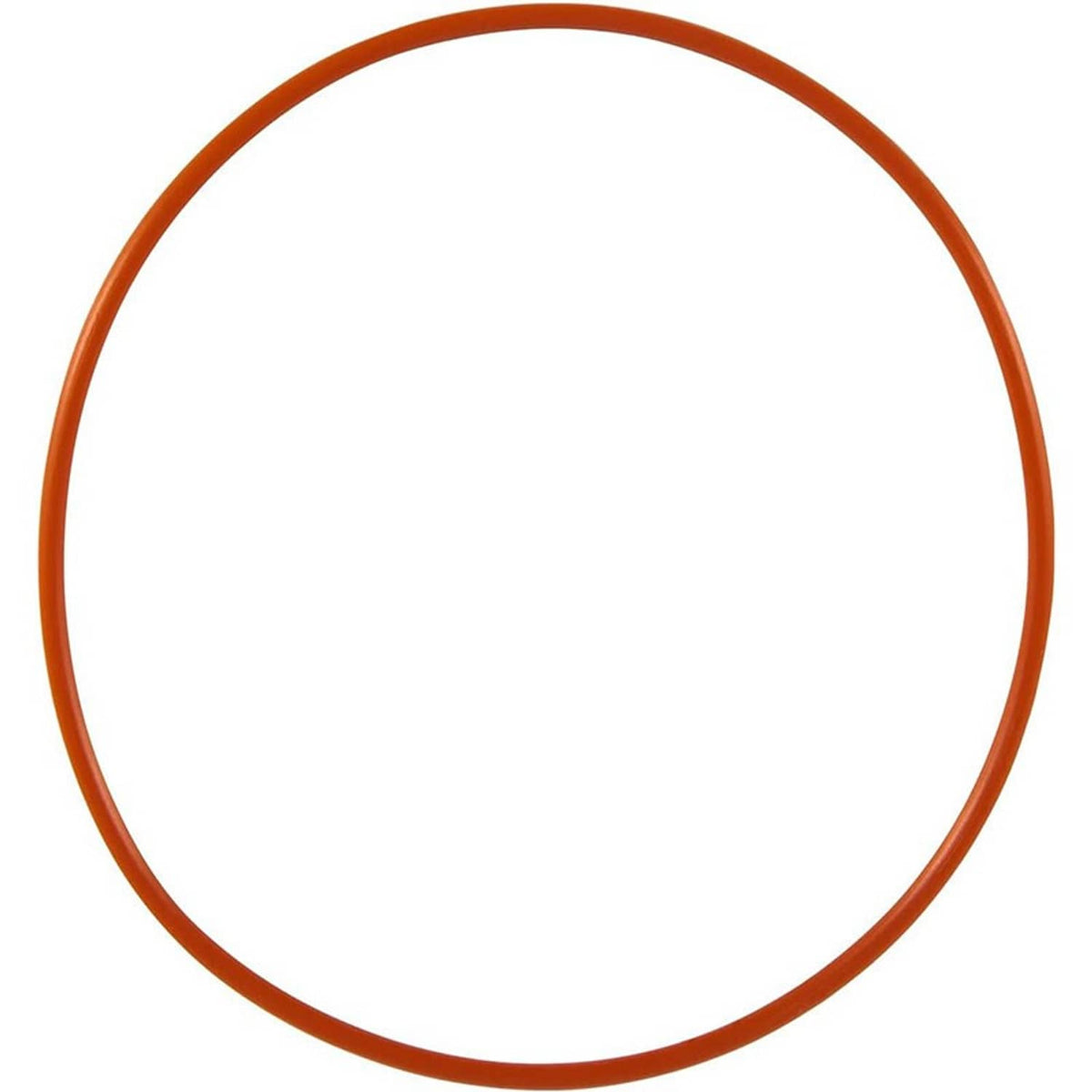 Rubber compressor gasket, orange, circular loop seal