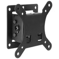Mount-it! small TV wall mount bracket, black low-profile mounting plate with VESA holes