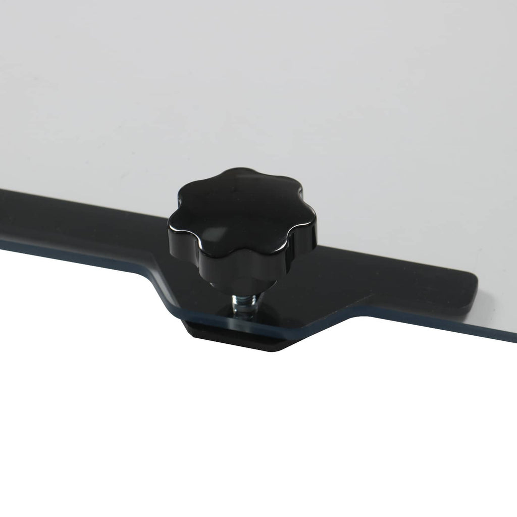 Rear sliding windshield window latch bracket, black handle and mounting base