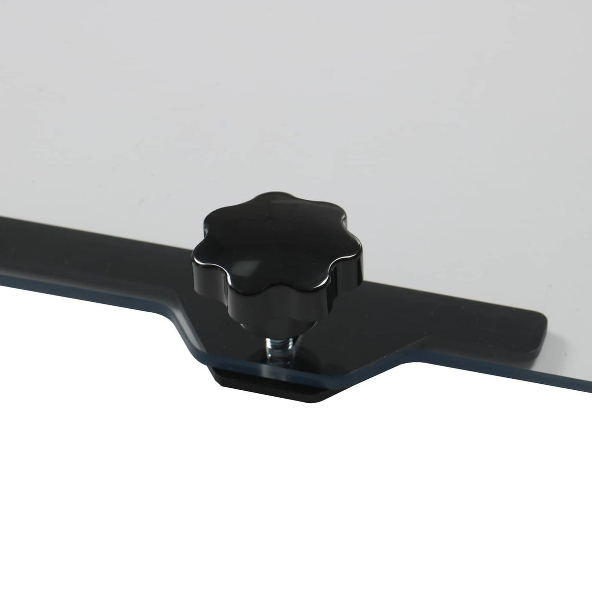 Rear sliding windshield window latch bracket, black handle and mounting base