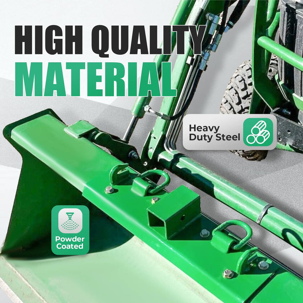 Green steel mounting bar with two D-ring grab hooks and powder-coated finish