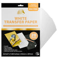 A4 white erasable transfer paper pack with 20 sheets for dark surfaces