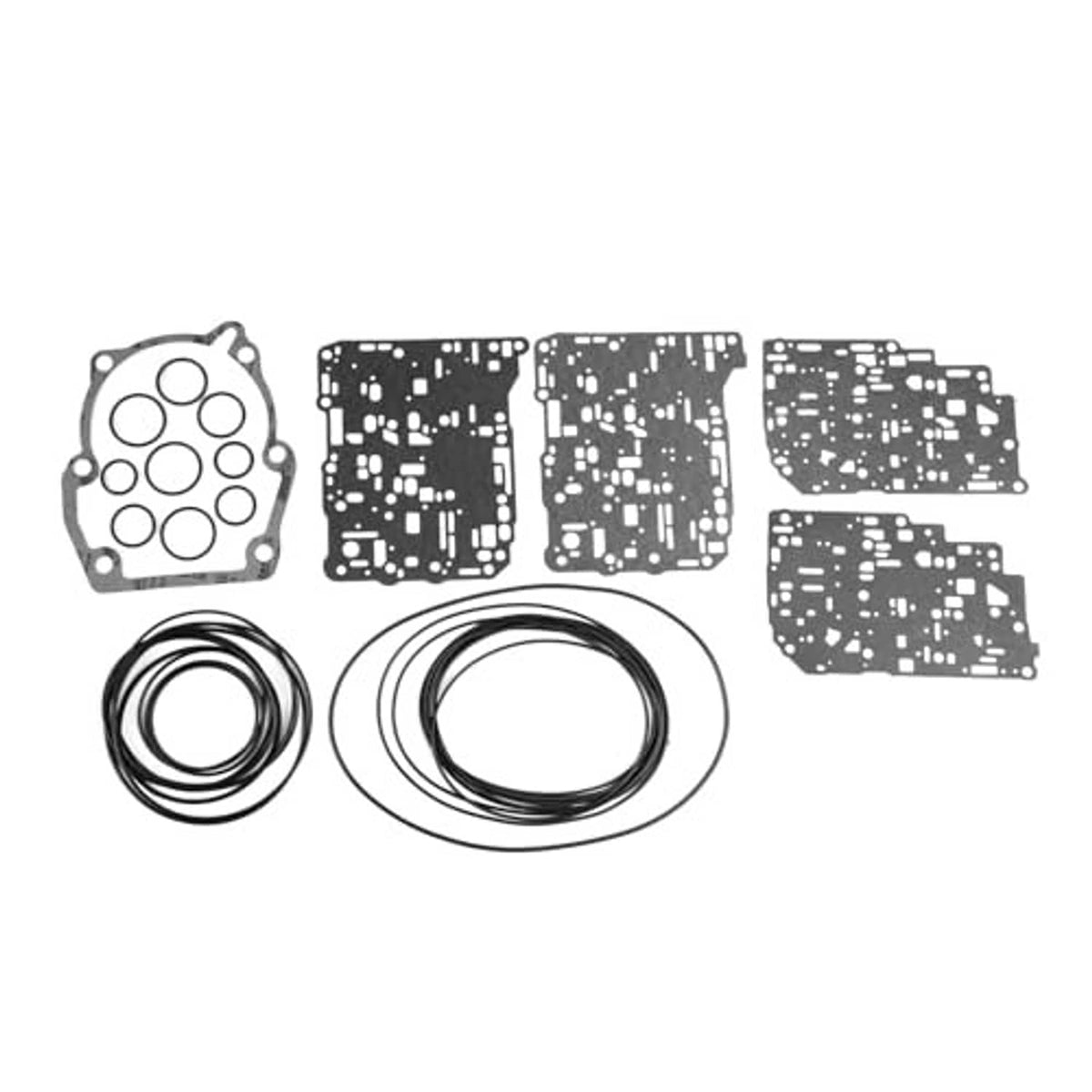 Transmission overhaul kit with valve body gaskets and black sealing ring sets