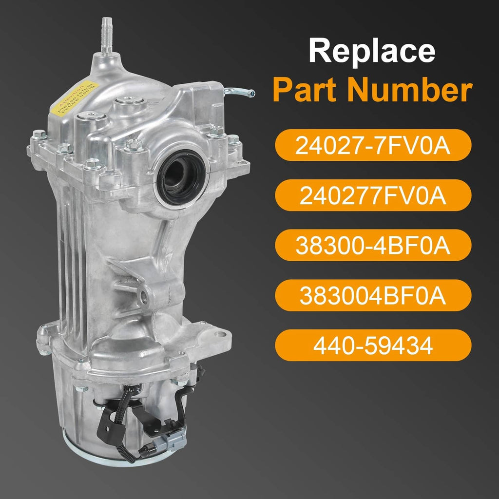 Rear differential assembly with round cover opening and integrated brackets