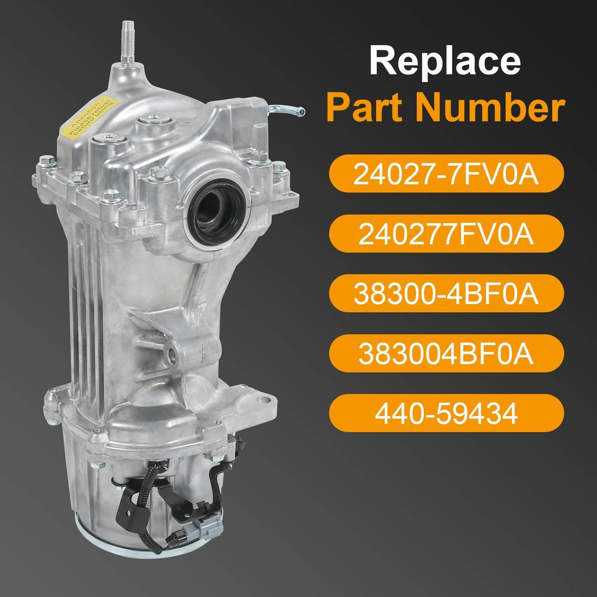 Rear differential assembly with round cover opening and integrated brackets