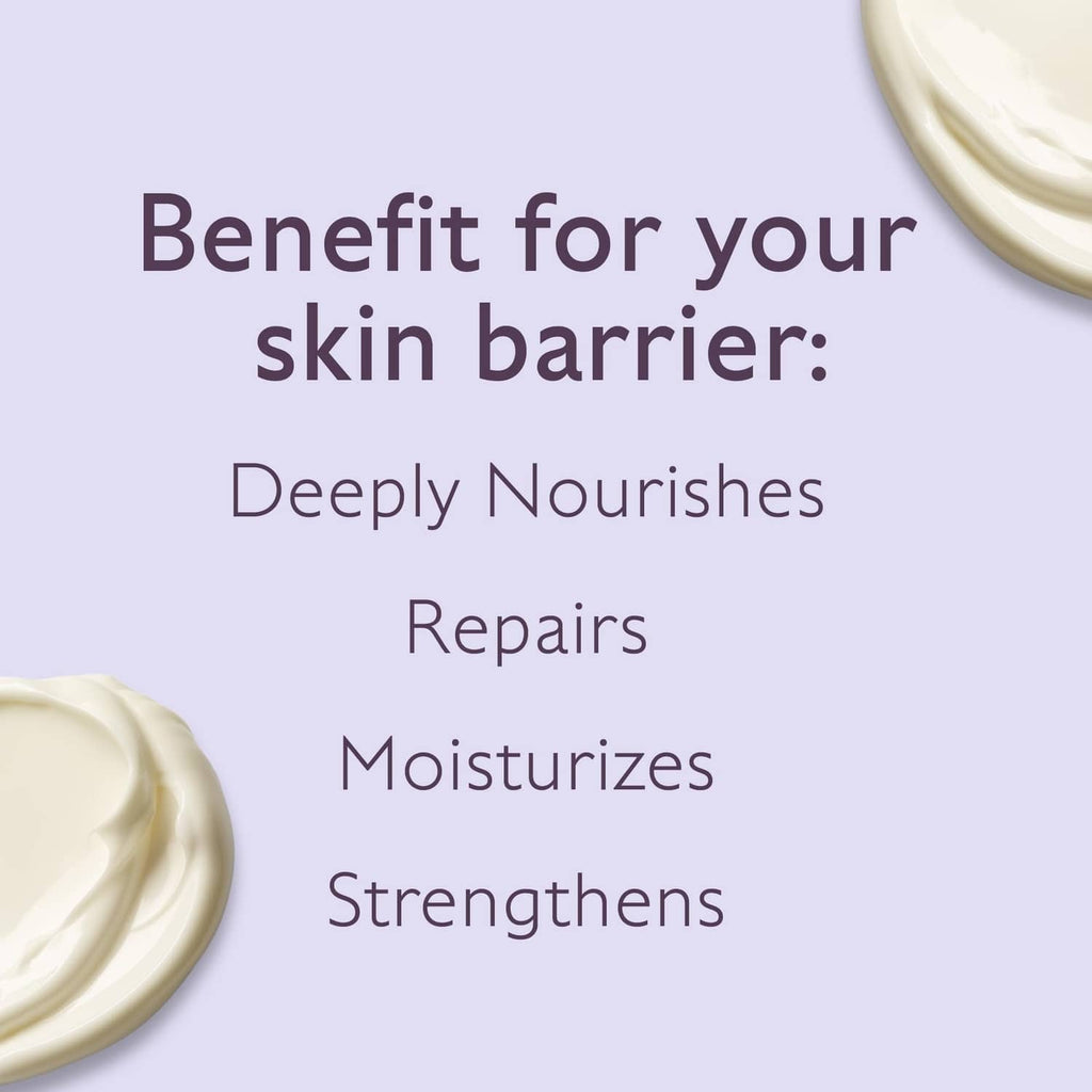 CAUDALIE body butter jar edge with light cream smear
