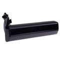 Black exterior door handle for front passenger side, right-hand mounting bracket