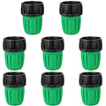 3/4 in female pipe thread to 1/2 in drip adapter, green and black, multiple views