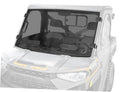 Dark-tinted full windshield with side mounts on a Polaris Ranger 1000 cab