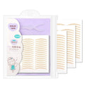 Invisible single-side eyelid tape sticker kit with 168 gold strips in purple package