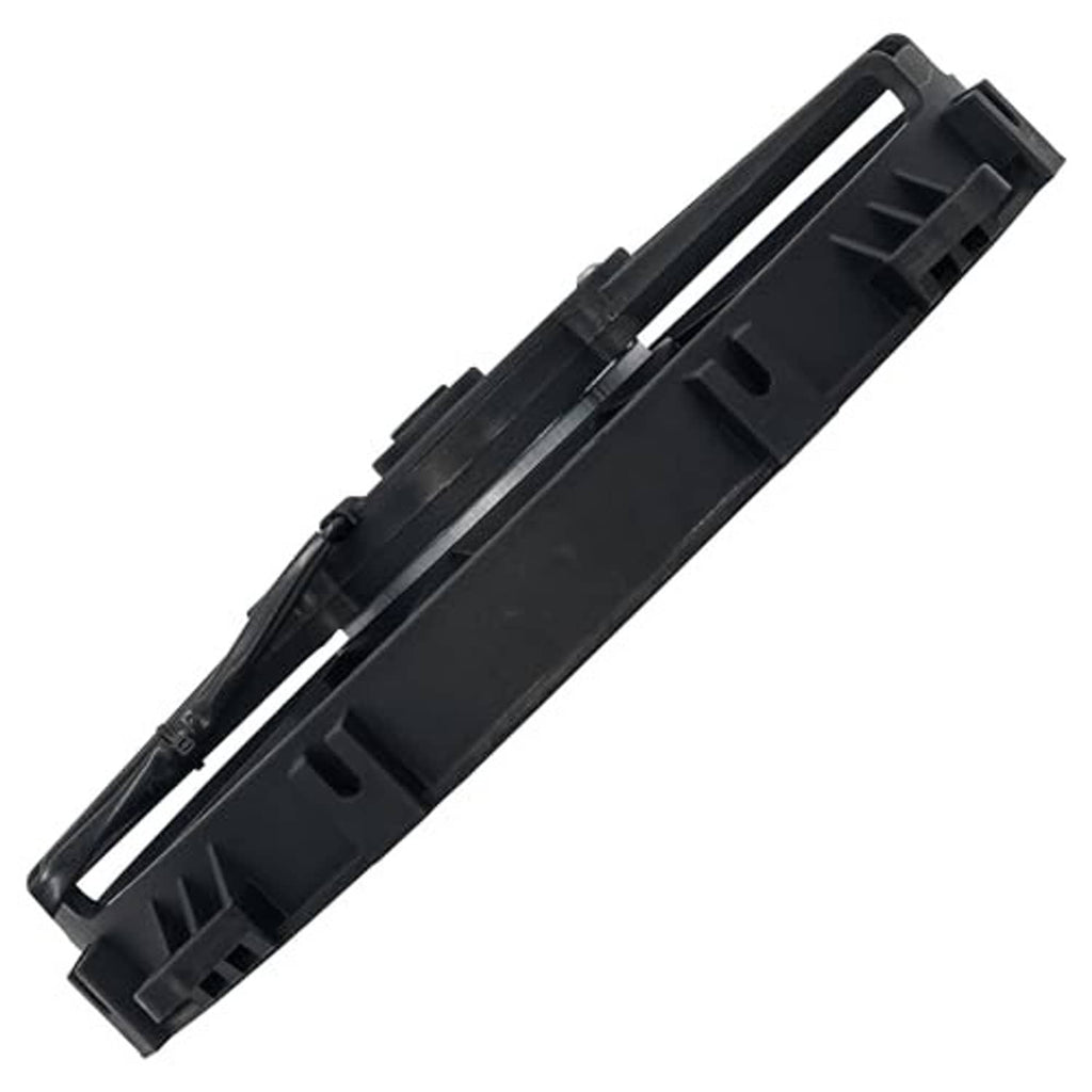 Cooling fan motor mounting bracket housing, black plastic with attachment tabs