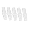 White plastic hose barbed splicer coupler joints, 5/16 in