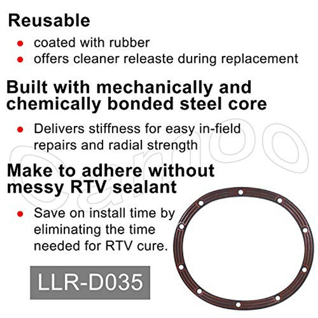 Differential cover gasket ring with bolt holes, shown on product info layout