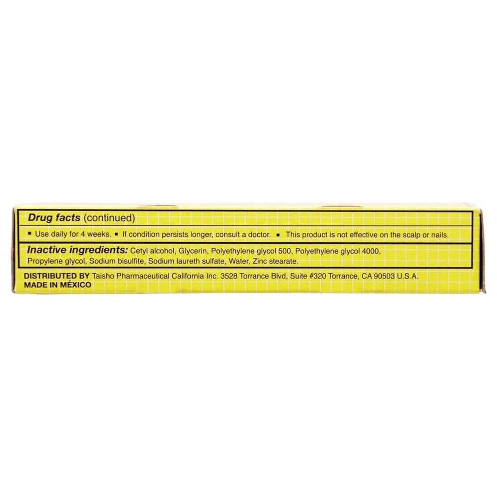 Derman antifungal cream back panel showing drug facts and inactive ingredient list.