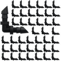 Black 1/4 in barbed drip elbow coupling fittings, assorted pack of 100 pieces