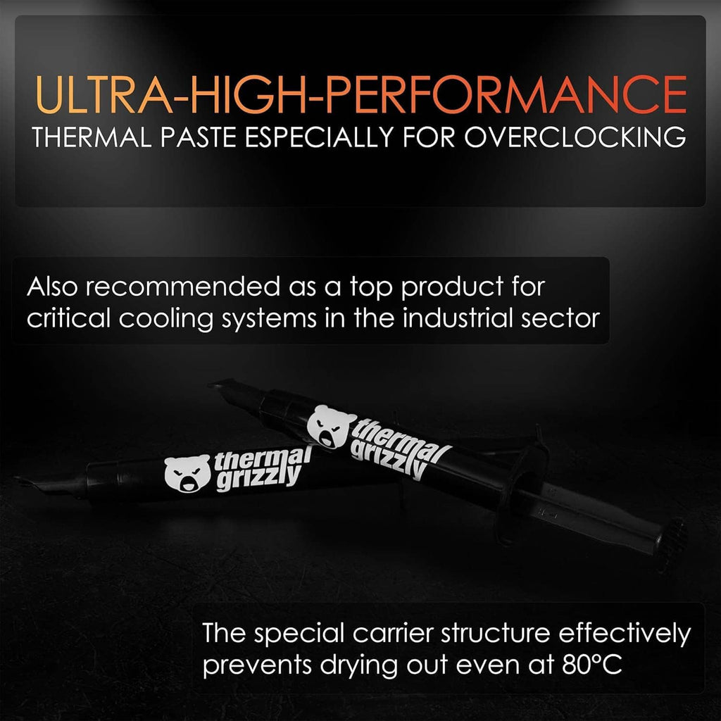 Thermal paste performance graphic for overclocking with carrier-structure note
