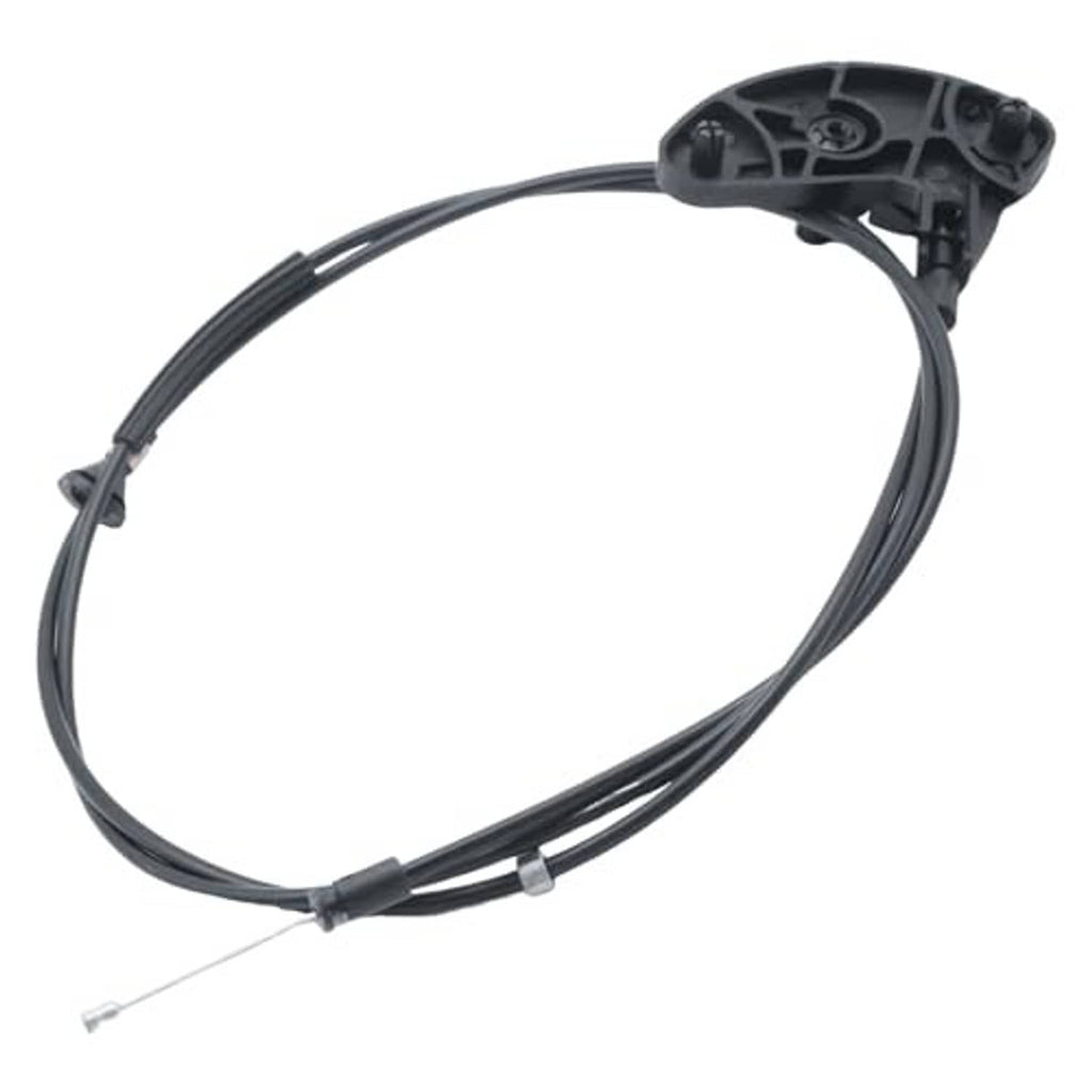 Black hood release cable with latch actuator housing and cable loop