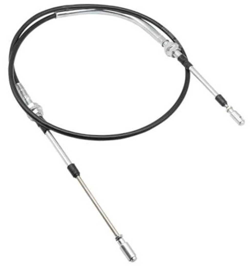 Transmission shift cable with black housing and silver ends, forward/reverse control