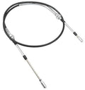 Transmission shift cable with black housing and silver ends, forward/reverse control