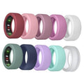 10-pack silicone ring covers in mixed colors, for wearable device