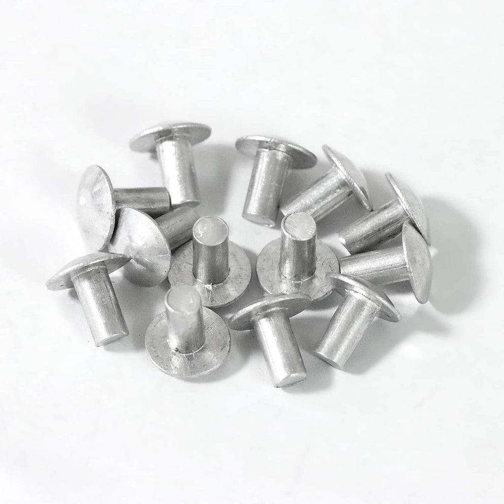 Assorted brazier head solid aluminum rivets, silvery finish