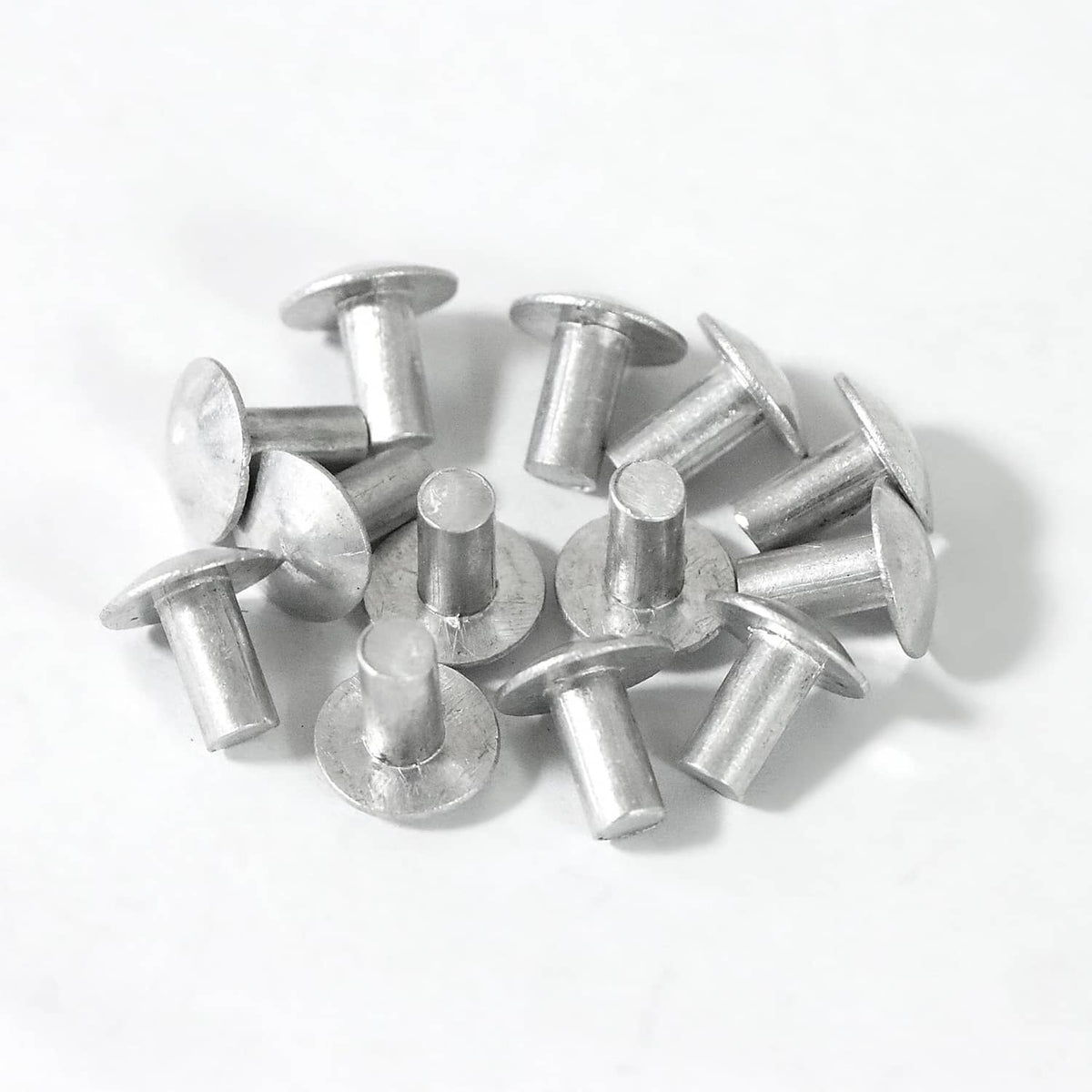 Assorted brazier head solid aluminum rivets, silvery finish