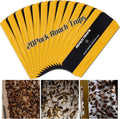 Pack of yellow glue roach traps with black strip and rounded tip cards