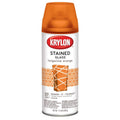 Krylon stained glass aerosol paint can in tangerine orange, 11.5 oz