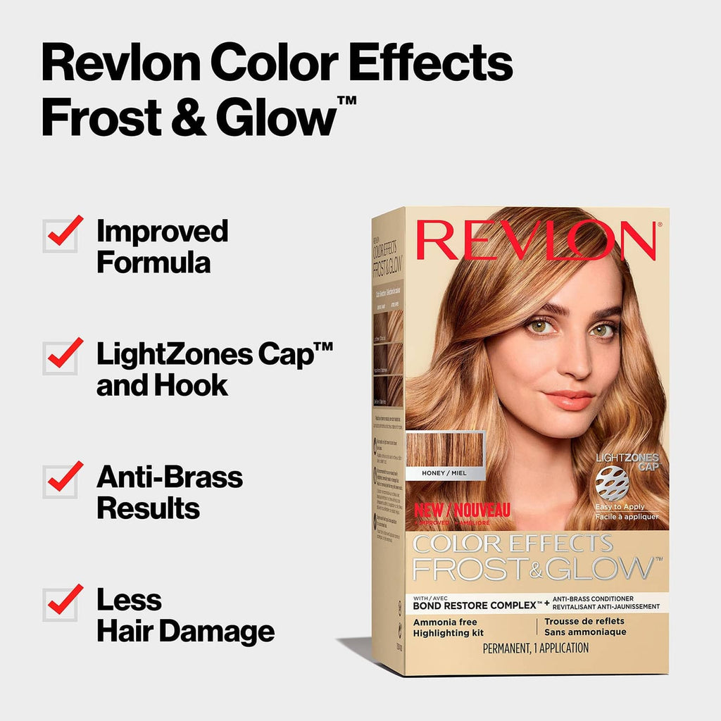 Revlon Color Effects Frost & Glow highlighting kit with LightZones cap and anti-brass
