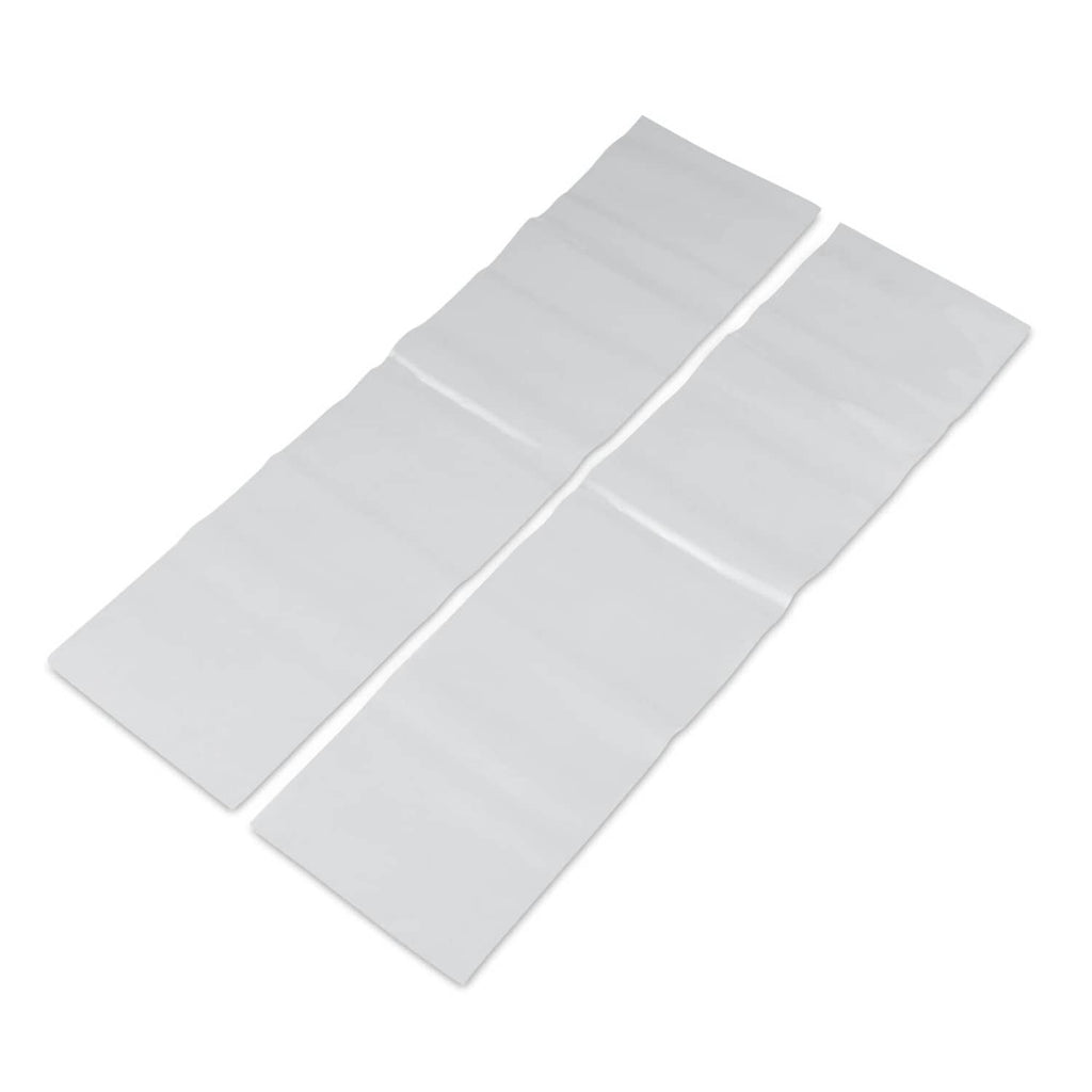 White vinyl repair patch sheets, two folded strips