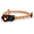Celestron night vision headlamp with orange strap and red front LED light