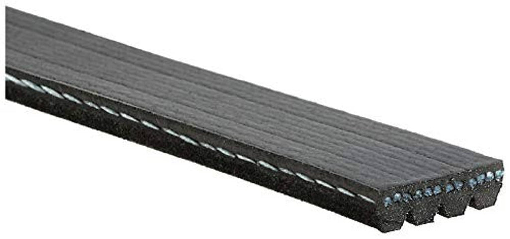 Gates K040620 belt edge, dark fabric ribs and seam stitching