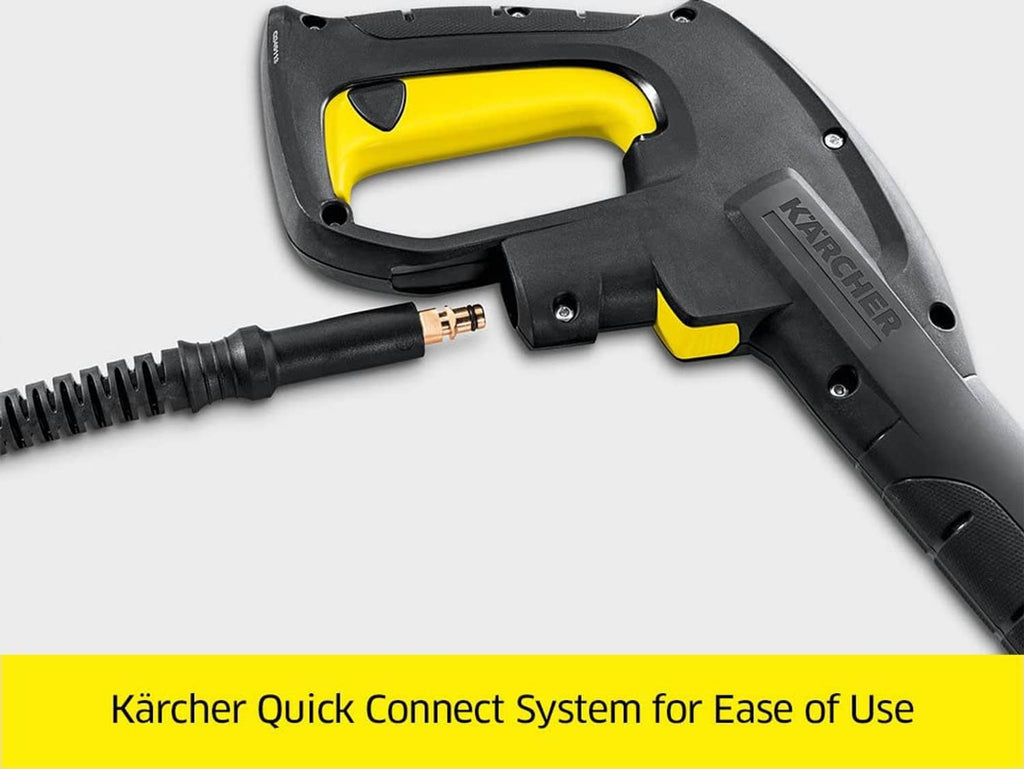 Kärcher spray gun with quick-connect hose, black and yellow