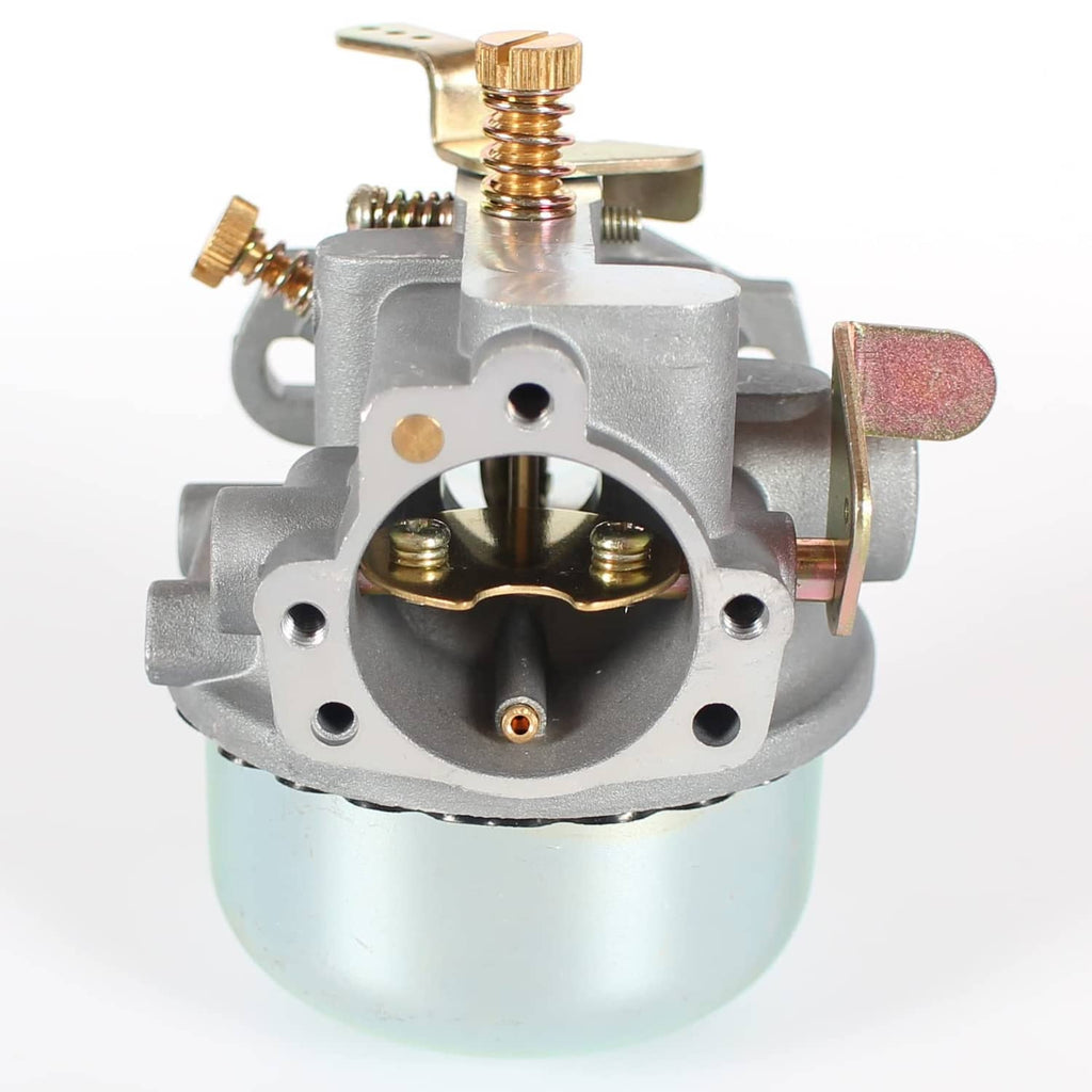 Carburetor with open intake, brass throttle components, and gasket ports