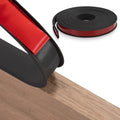 Black U-shape self-adhesive edge banding strip roll for furniture board edges