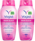 Vagisil Odor Block daily intimate wash pink bottle with 24-hour odor protection