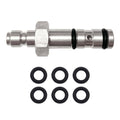 Stainless steel quick-filling probe with threaded coupler and O-ring seals
