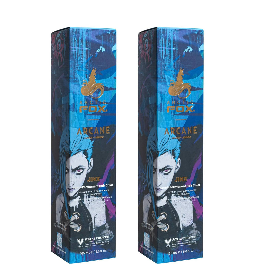 ARCTIC FOX Jinx semi-permanent vegan hair dye box, Arcane blue shade