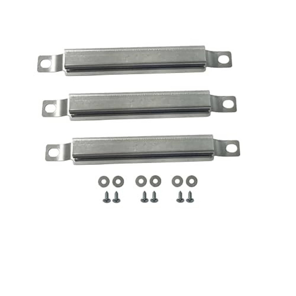 Replacement heat plates with mounting screws and brackets, stainless steel