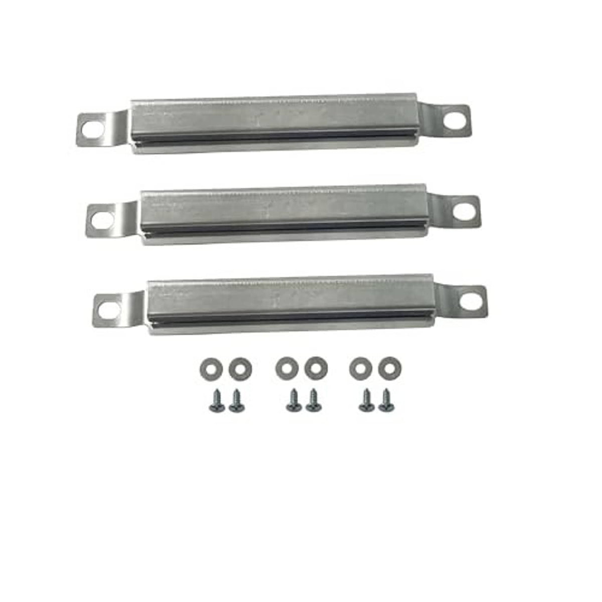 Replacement heat plates with mounting screws and brackets, stainless steel