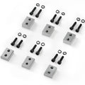 Steel rebar cutter jaw blade set, threaded blocks with screws and washers