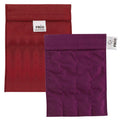 Large FRIO cooling wallet, red textured fabric with purple pouch insert