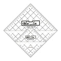 Half-square triangle acrylic ruler set with inch grid and Bloc Loc logos