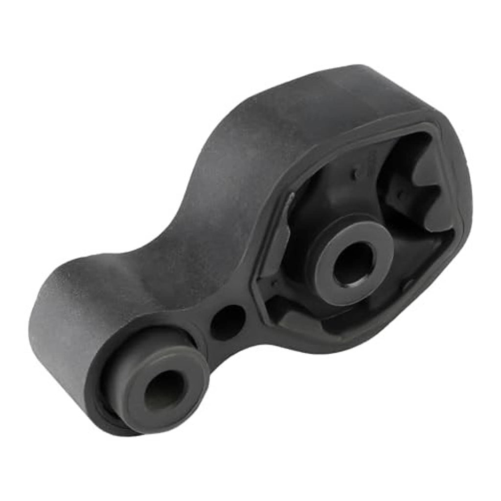 Rear torque strut engine mount bushing in dark gray/black, side view