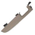 Beige front door armrest handle with mounting clips, driver-side replacement
