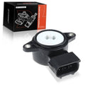 Throttle position sensor with black housing and 3-pin electrical connector