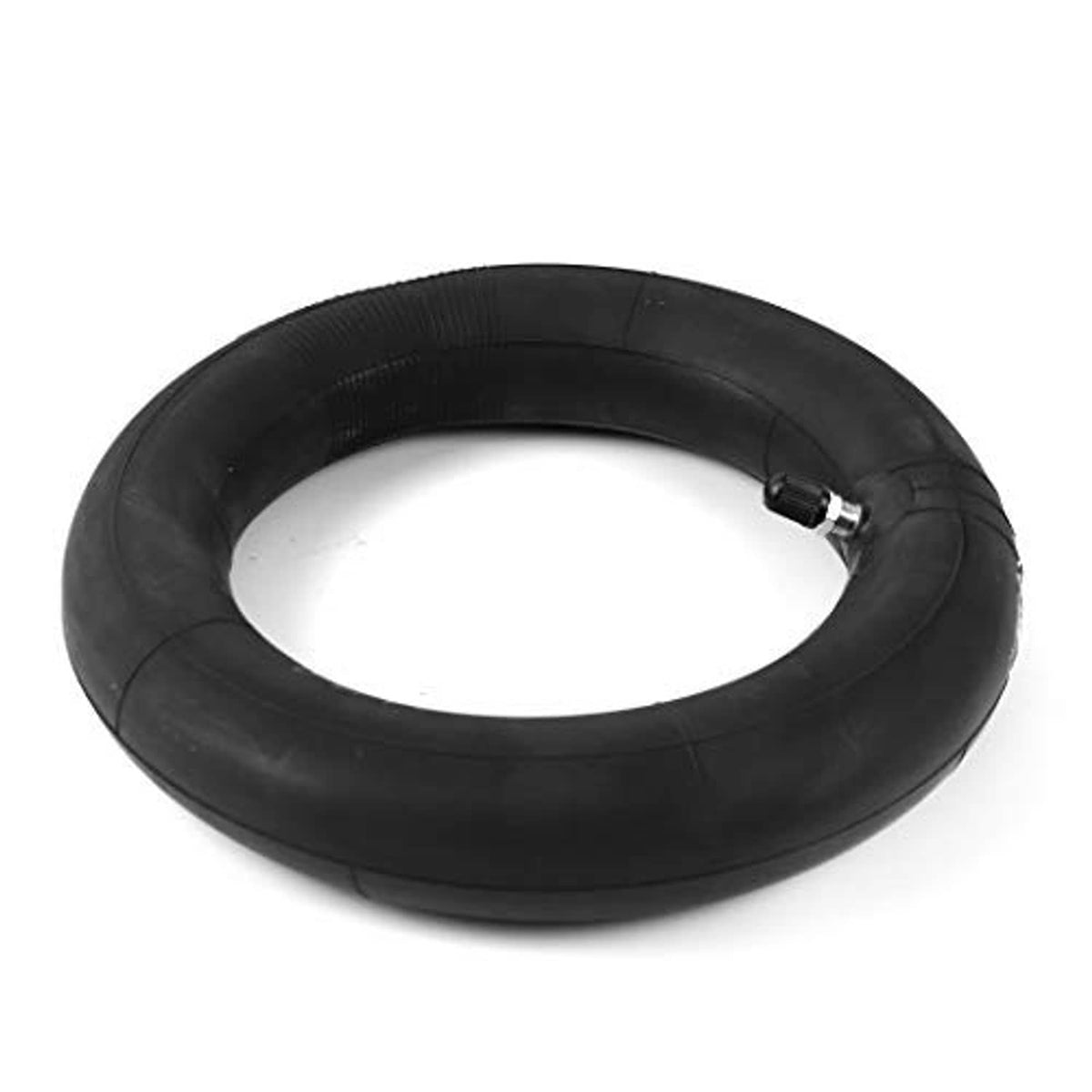 Black inner tube ring with valve stem and valve cap